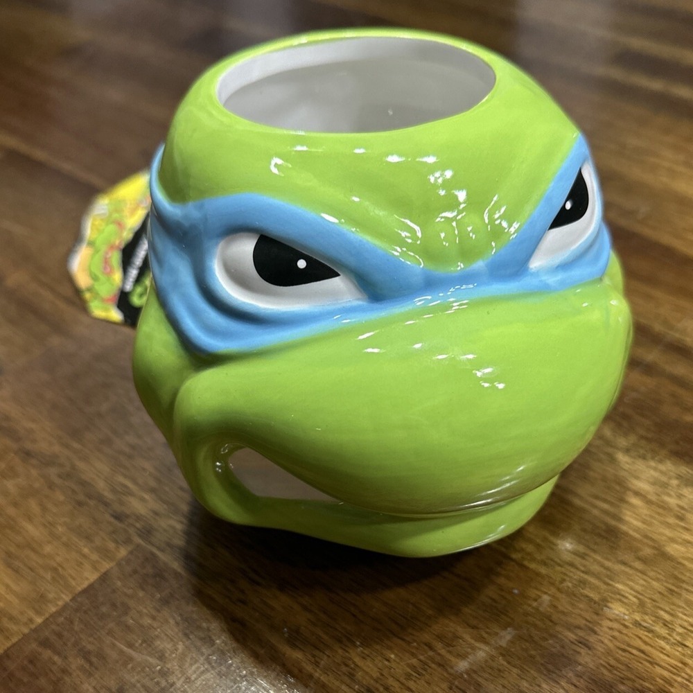 Teenage Mutant Ninja Turtles Coffee Cup Leonardo 24 oz Mug TMNT‎ Leo Nickelodeon